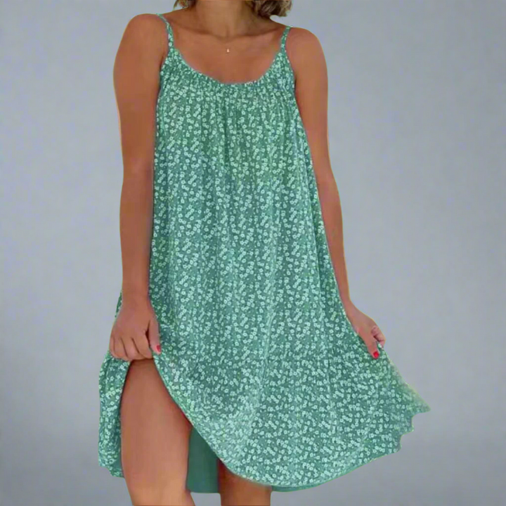 Carla | Women's Floral Sleeveless Mini Dress, Summer