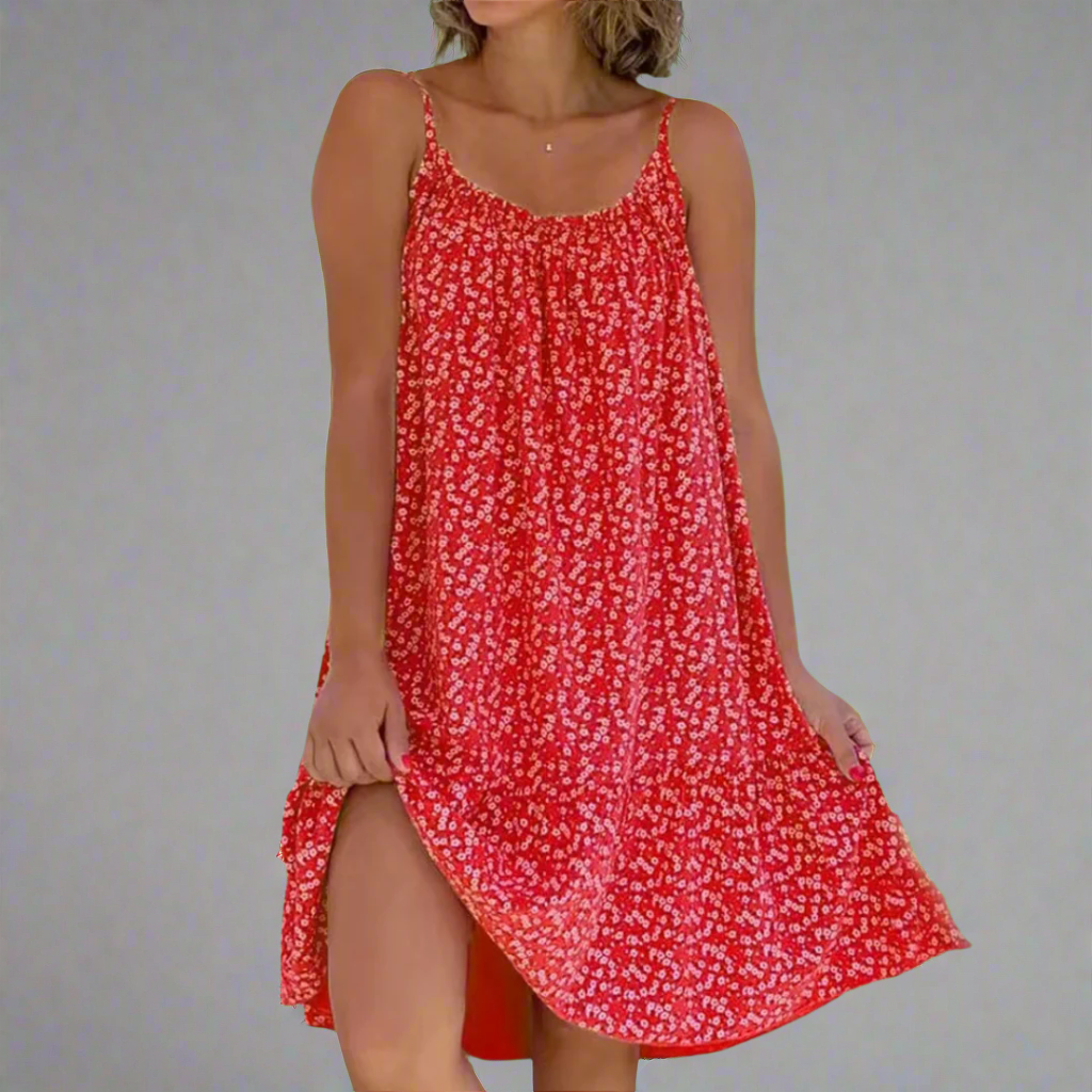 Carla | Women's Floral Sleeveless Mini Dress, Summer