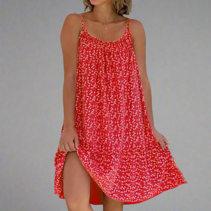 Carla | Women's Floral Sleeveless Mini Dress, Summer