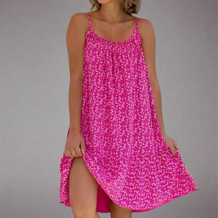 Carla | Women's Floral Sleeveless Mini Dress, Summer