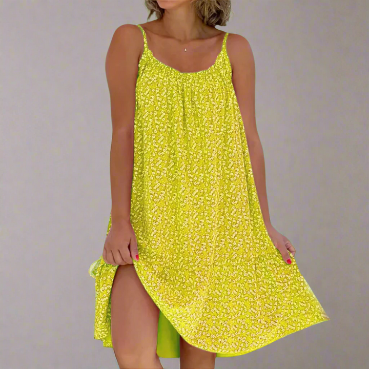 Carla | Women's Floral Sleeveless Mini Dress, Summer