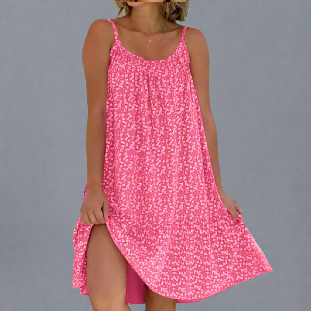 Carla | Women's Floral Sleeveless Mini Dress, Summer