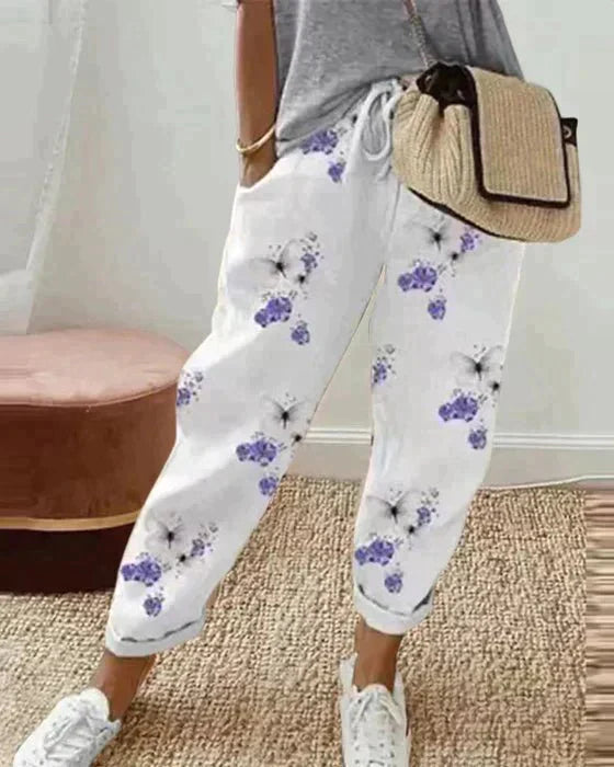 Emanuelle | Women's Casual High-Waisted Pants, Everyday Wear