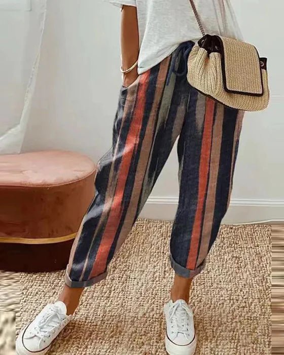 Emanuelle | Women's Casual High-Waisted Pants, Everyday Wear