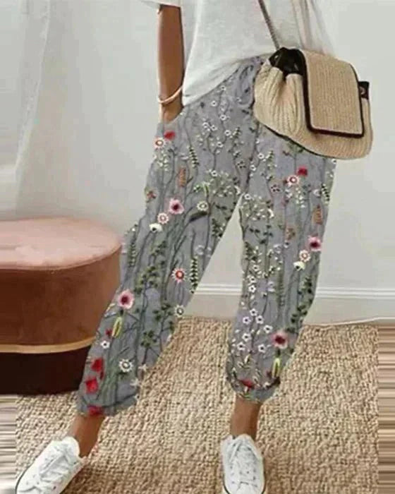 Emanuelle | Women's Casual High-Waisted Pants, Everyday Wear