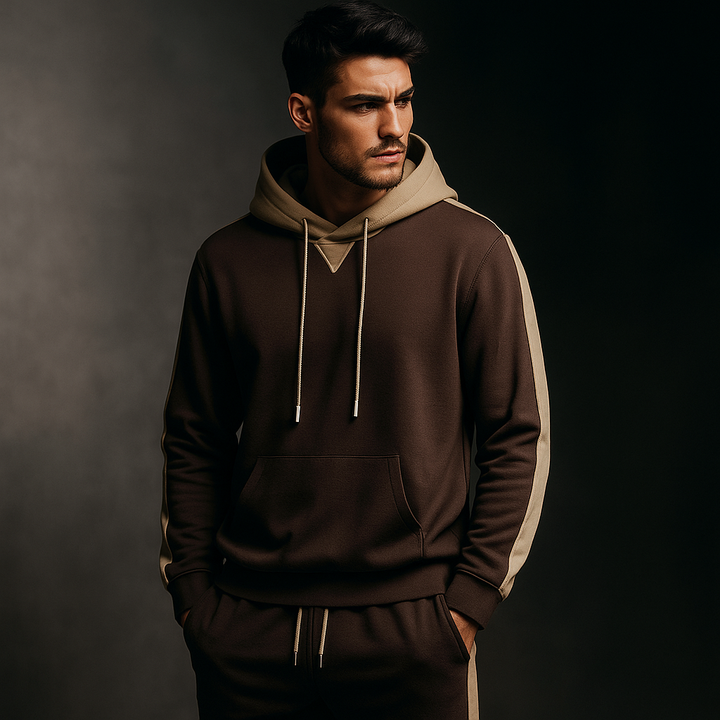 Fox | Men's Color Block Hoodie and Tracksuit Set