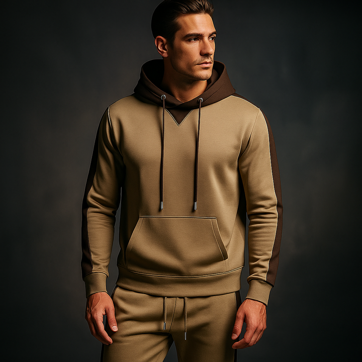 Fox | Men's Color Block Hoodie and Tracksuit Set
