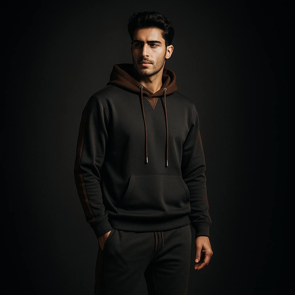 Fox | Men's Color Block Hoodie and Tracksuit Set