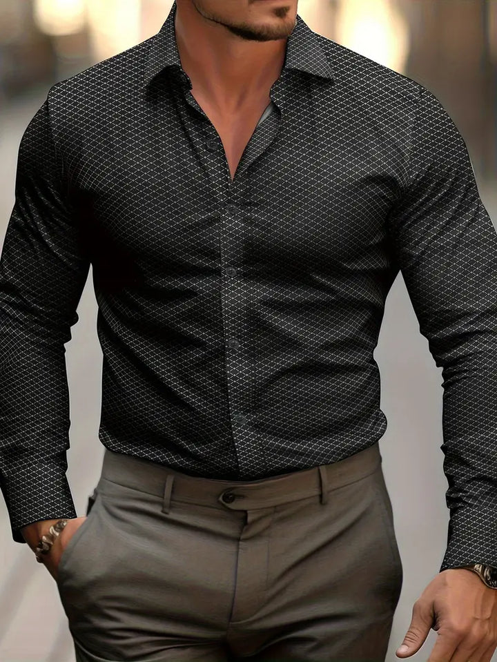 Men's Casual Checkered Cotton Shirt - Comfortable Everyday Wear