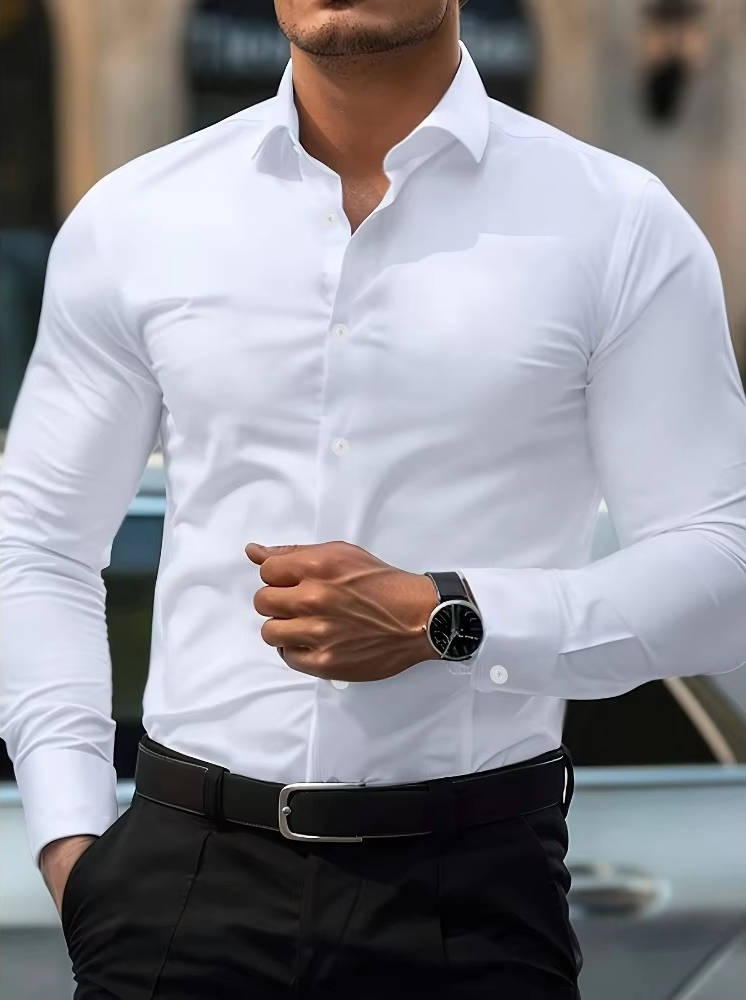 Men's Casual Cotton Button Down Shirt - Everyday Wear
