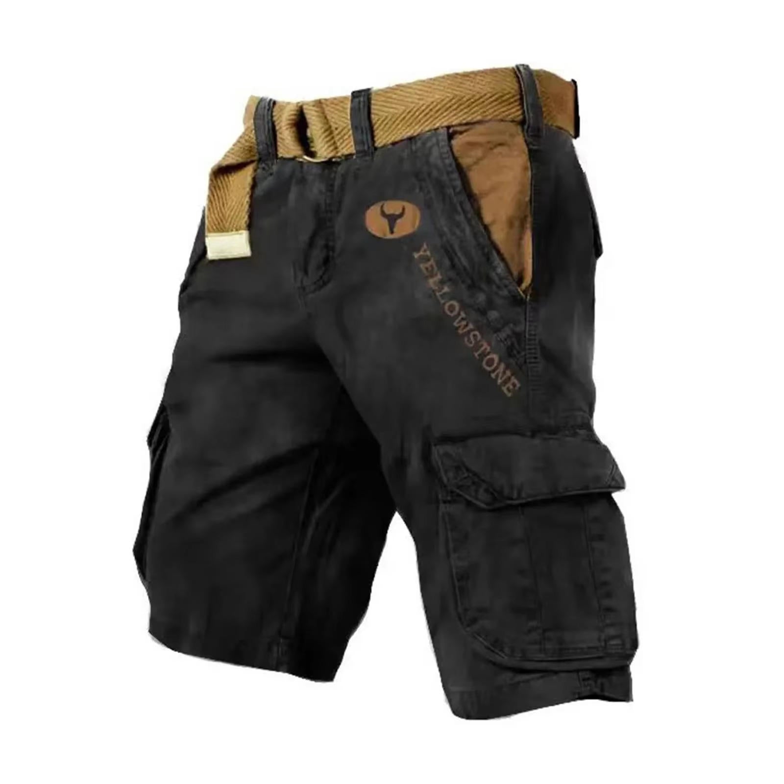 Men's Versatile Cargo Shorts with Multiple Pockets