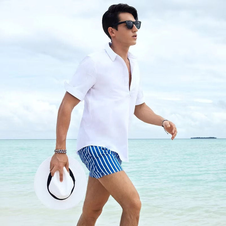 Men's Striped Swim Shorts