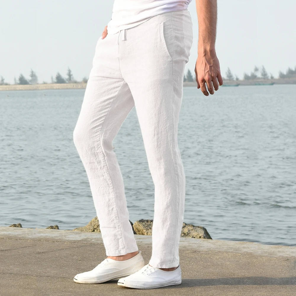 Men's Lightweight Breathable Linen Trousers