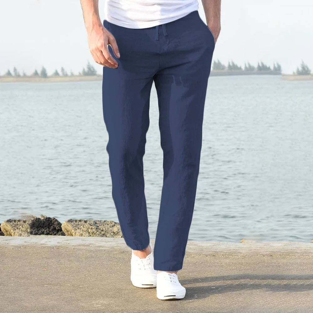 Men's Lightweight Breathable Linen Trousers
