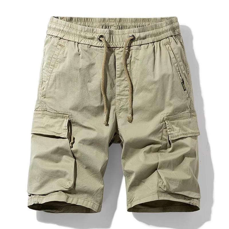 Men's Summer Multi-Pocket Cotton Cargo Shorts