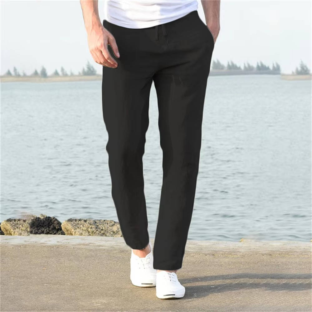 Men's Lightweight Breathable Linen Trousers