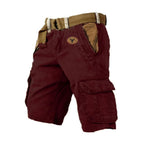 Men's Versatile Cargo Shorts with Multiple Pockets