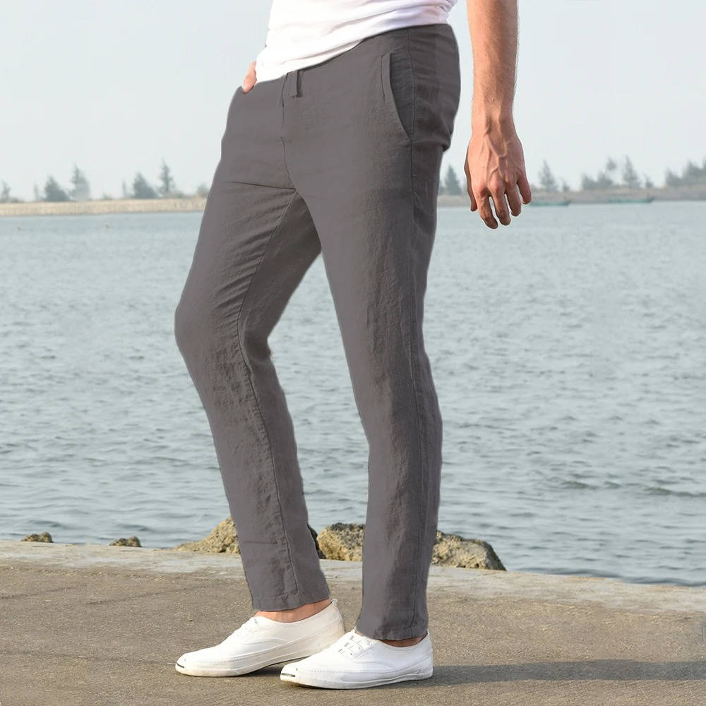 Men's Lightweight Breathable Linen Trousers