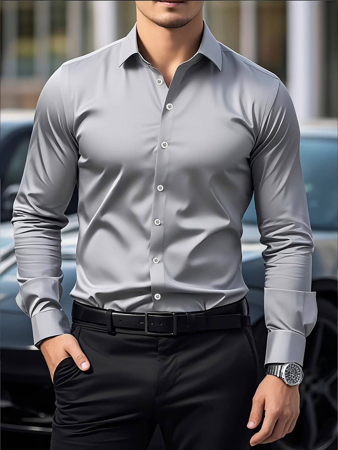 Men's Casual Cotton Button Down Shirt - Everyday Wear