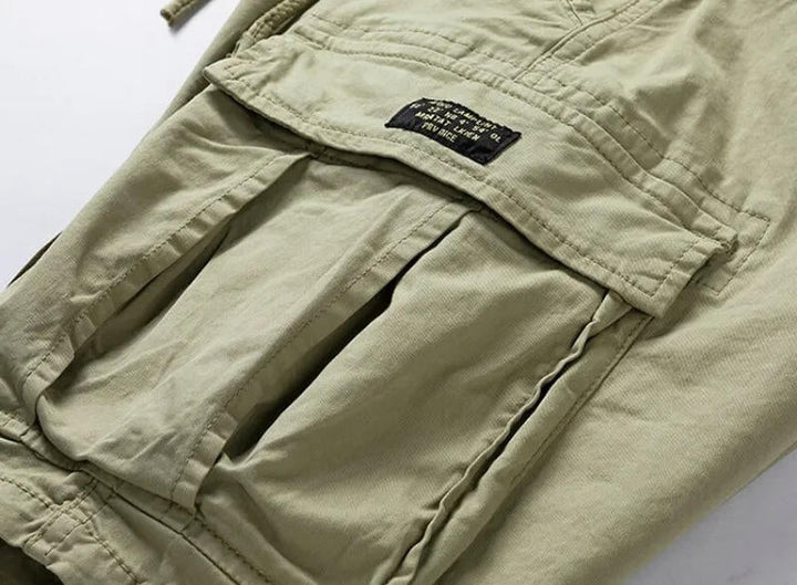 Men's Summer Multi-Pocket Cotton Cargo Shorts