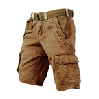Men's Versatile Cargo Shorts with Multiple Pockets
