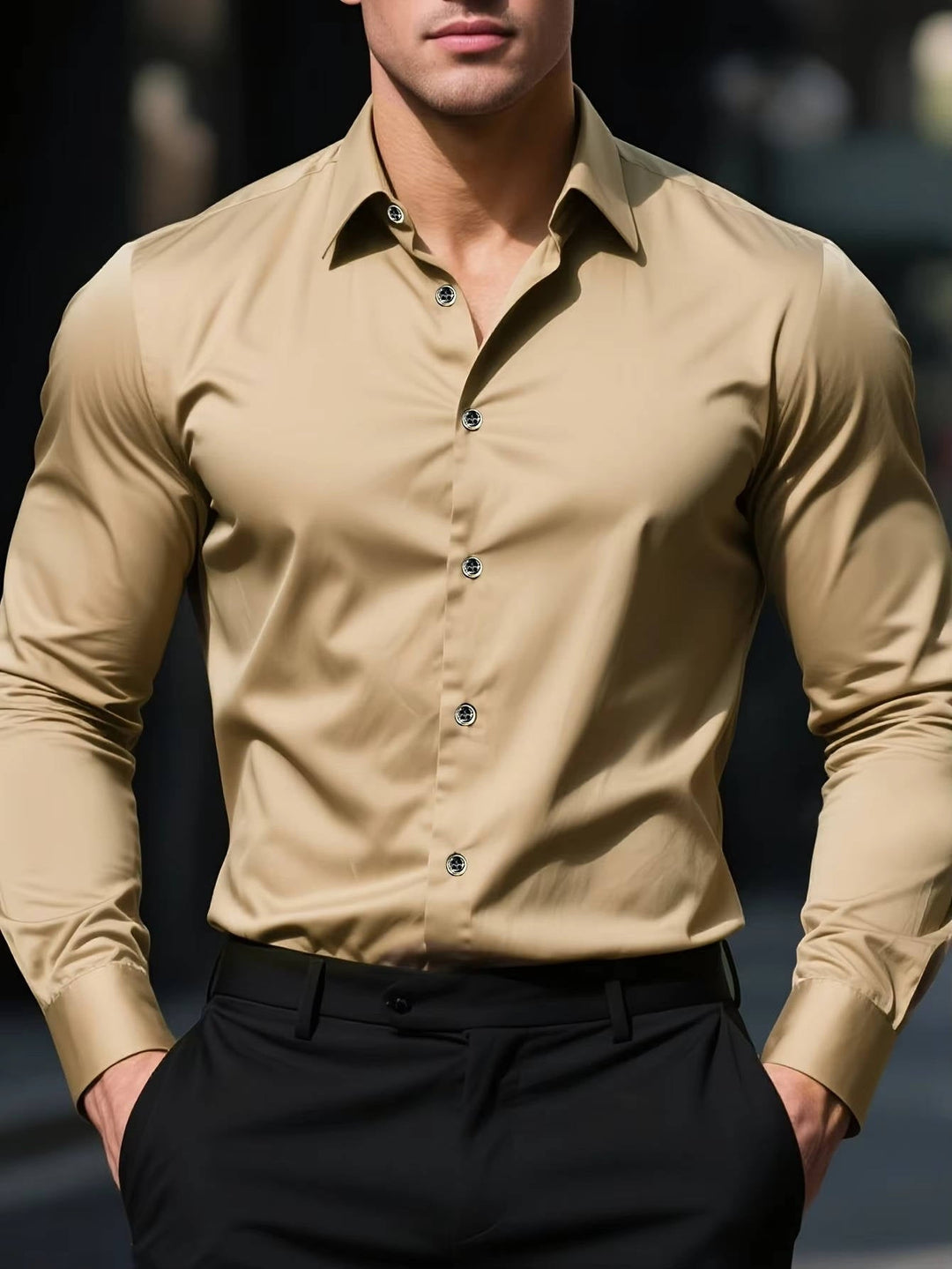 Men's Casual Cotton Button Down Shirt - Everyday Wear
