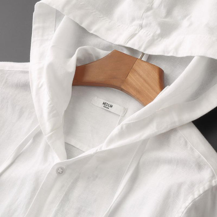 Men's Casual Linen Long Sleeve Shirt - Summer Comfort