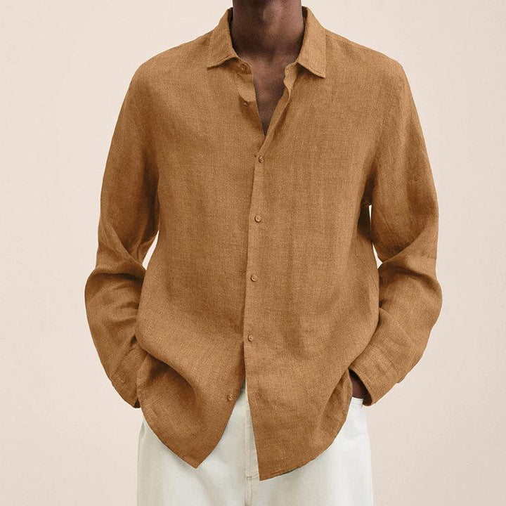 Men's Elegant Cotton Dress Shirt - Formal Occasion