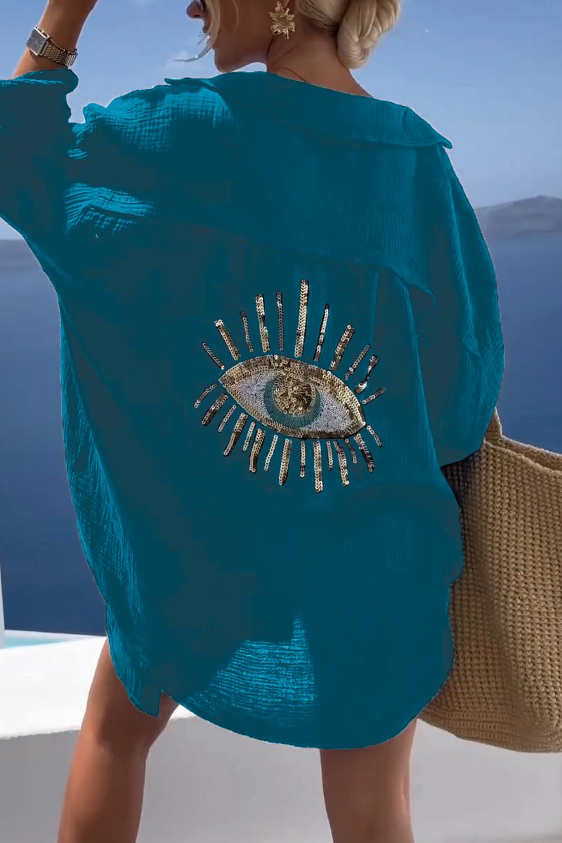 Ieva | Women's Oversized Casual Blouse, Everyday Wear