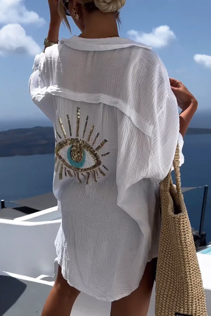 Ieva | Women's Oversized Casual Blouse, Everyday Wear