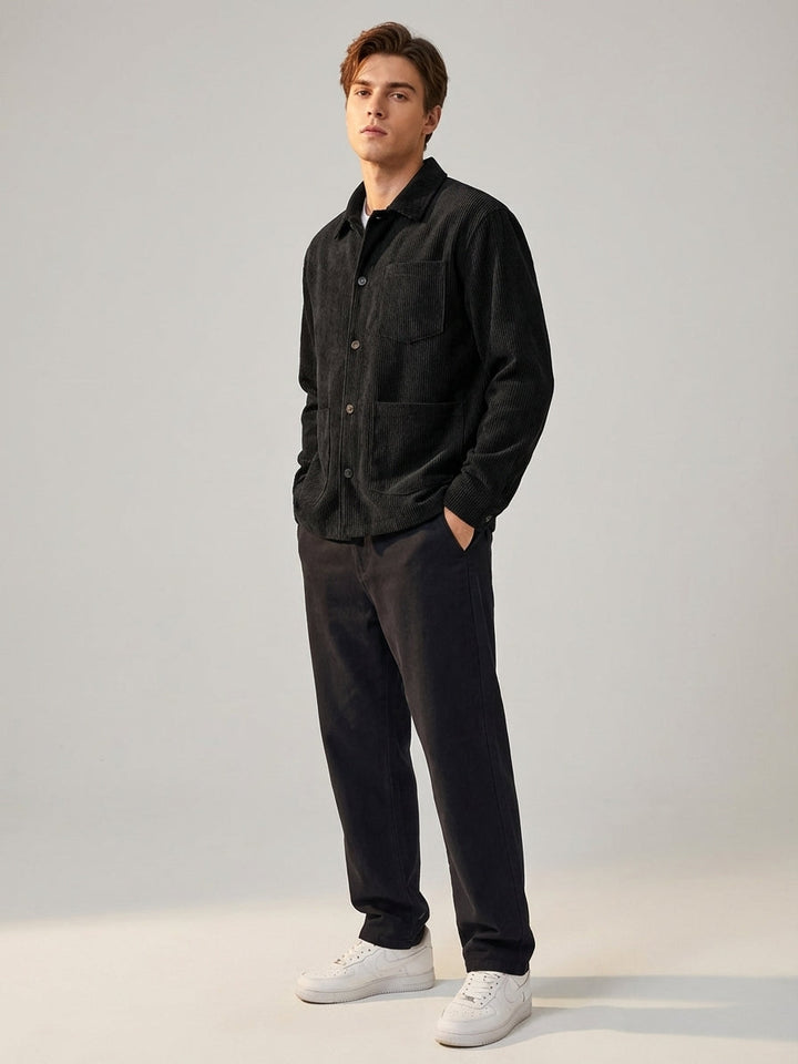 Men's Casual Corduroy Cargo Shorts - Summer Outdoor