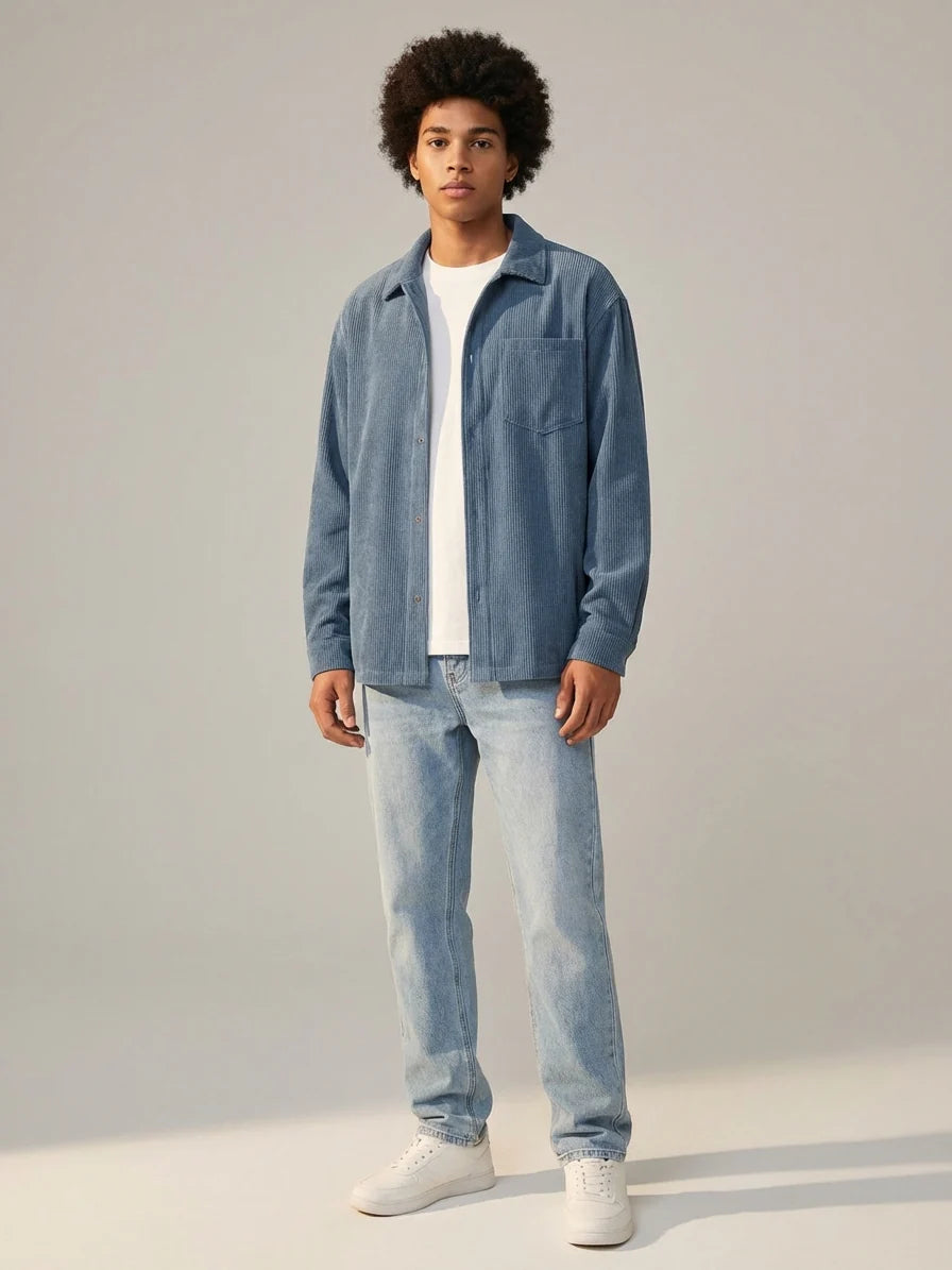 Men's Casual Corduroy Cargo Shorts - Summer Outdoor