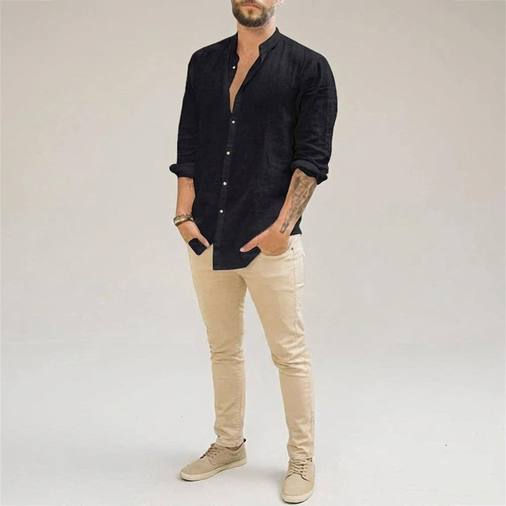 Men's Casual Linen Shirt - Summer Comfort