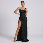 Sofia | Women's Elegant Satin Maxi Dress