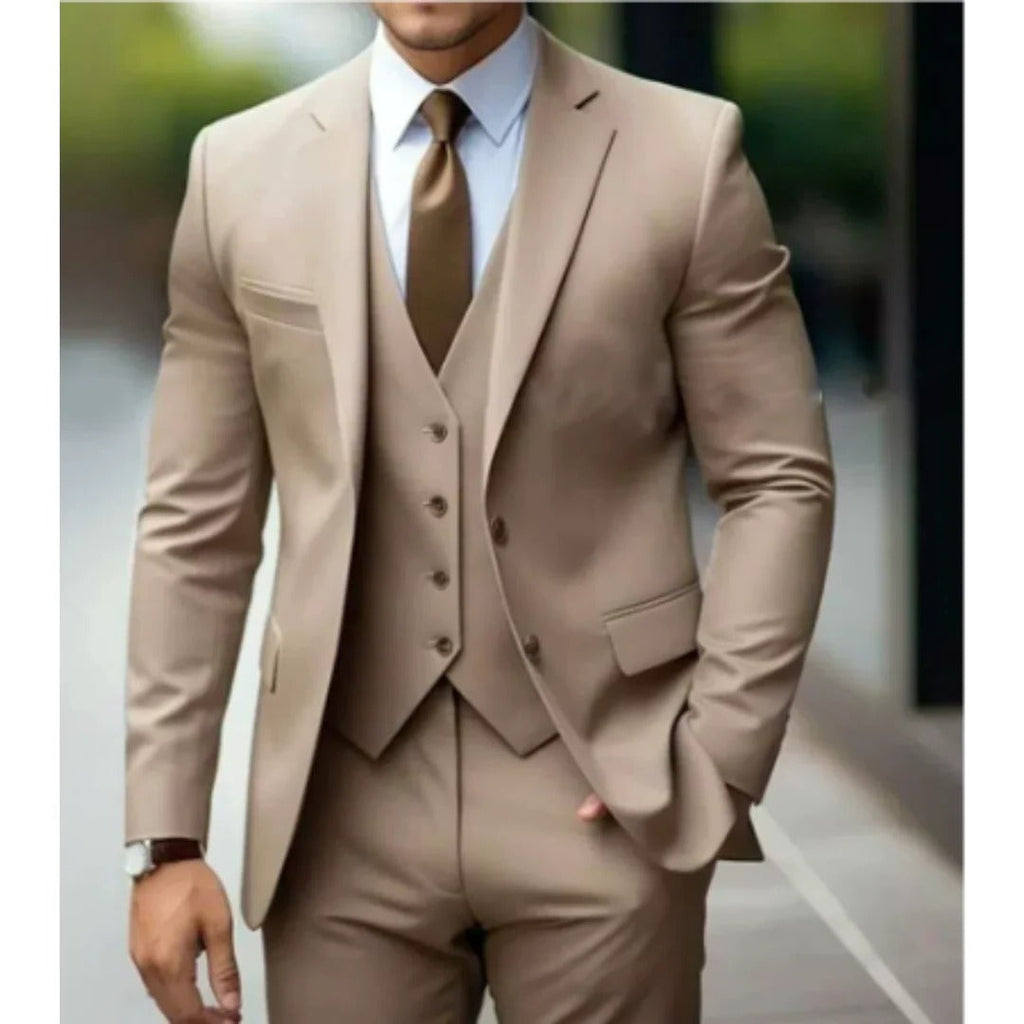 Men's Three-Piece Suit Set
