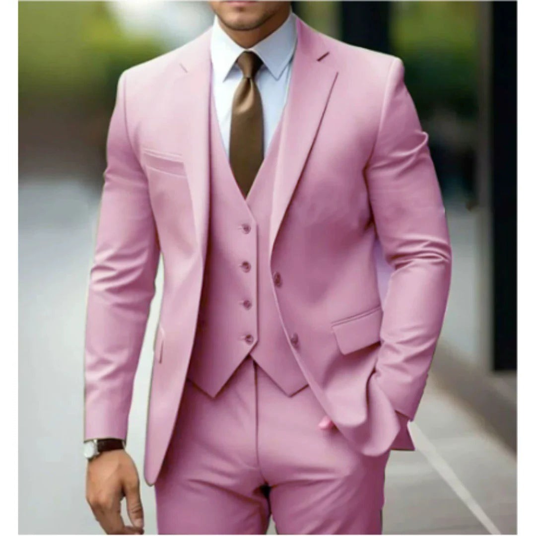 Men's Three-Piece Suit Set