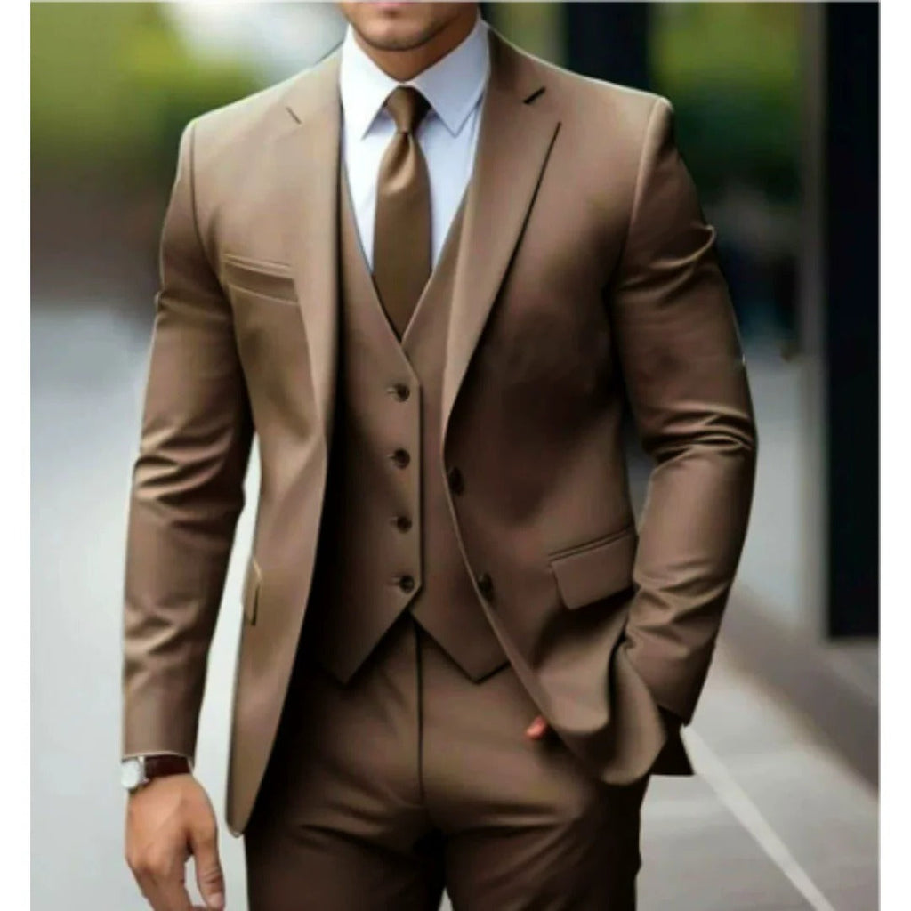 Men's Three-Piece Suit Set
