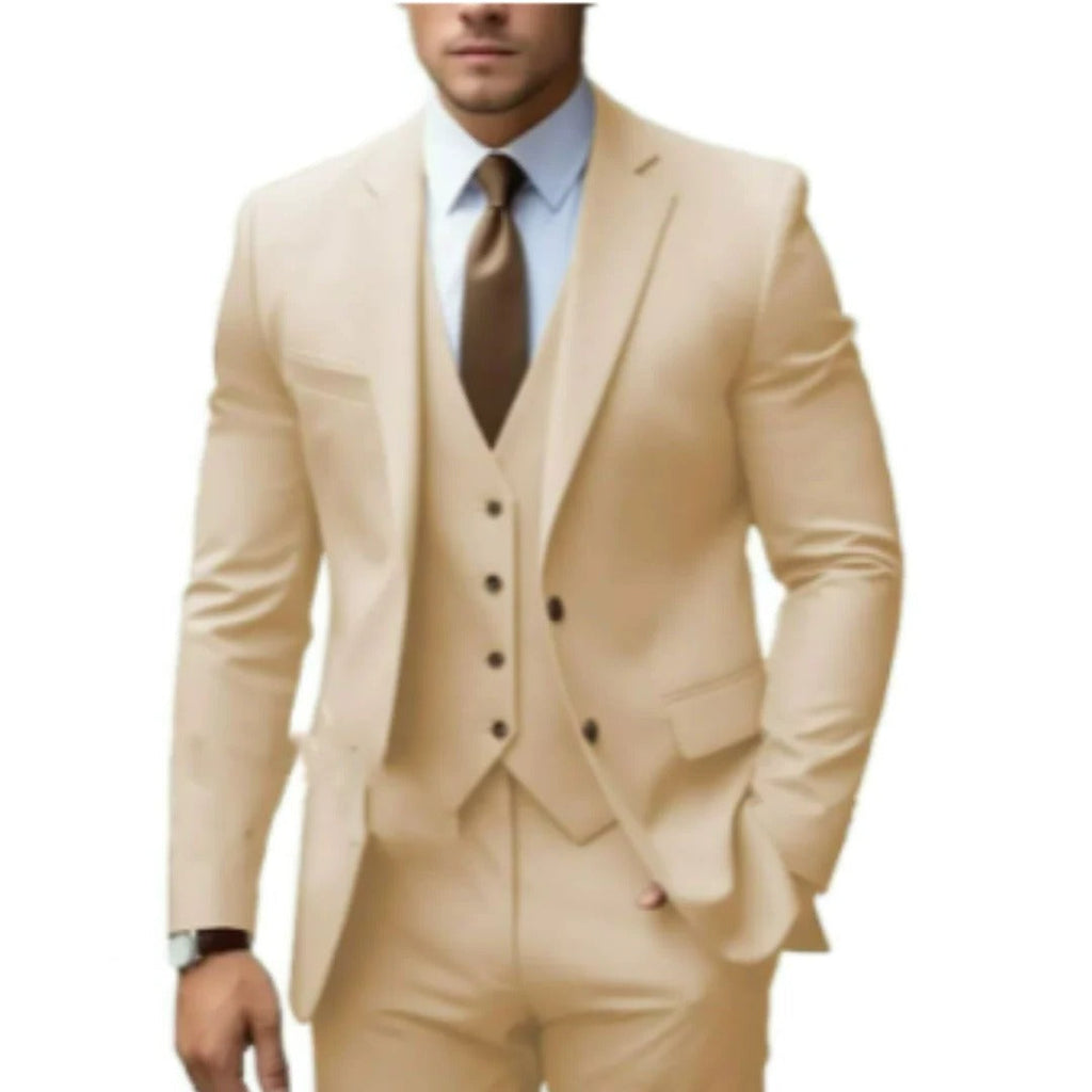 Men's Three-Piece Suit Set