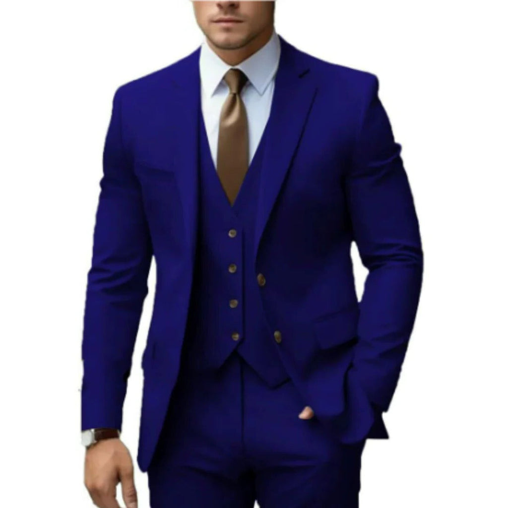 Men's Three-Piece Suit Set