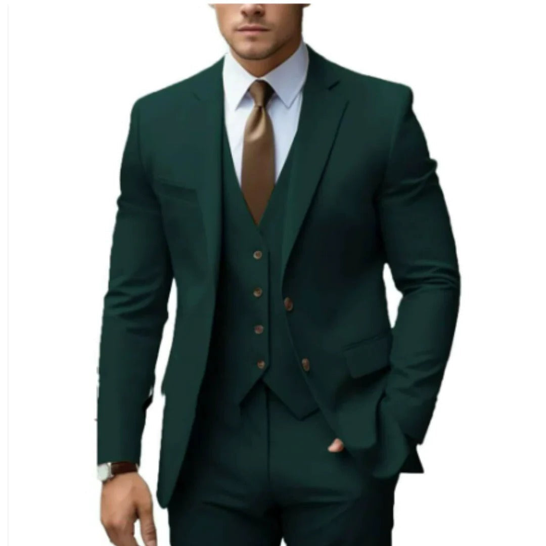 Men's Three-Piece Suit Set