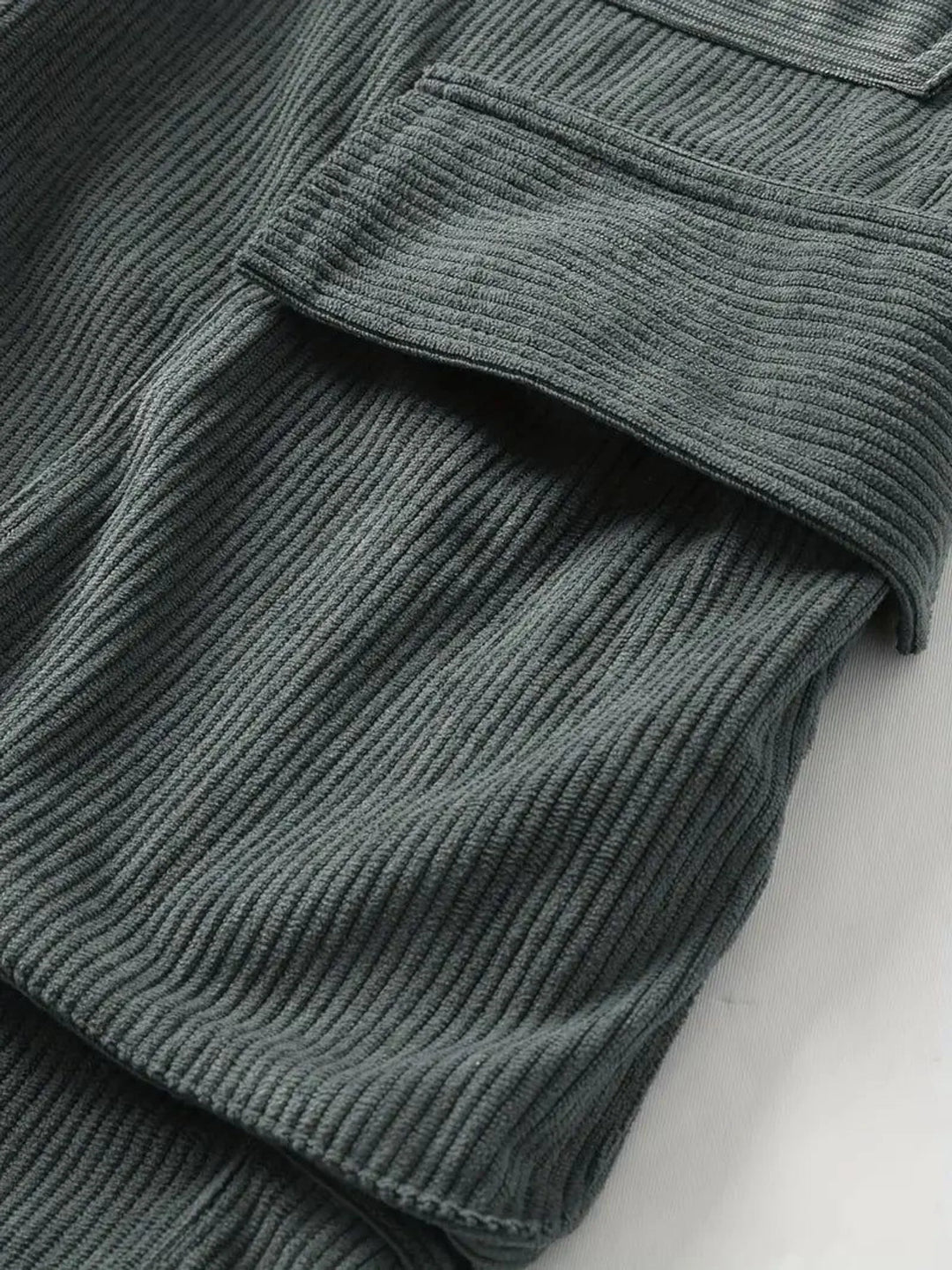 Men's Casual Corduroy Cargo Shorts - Summer Outdoor