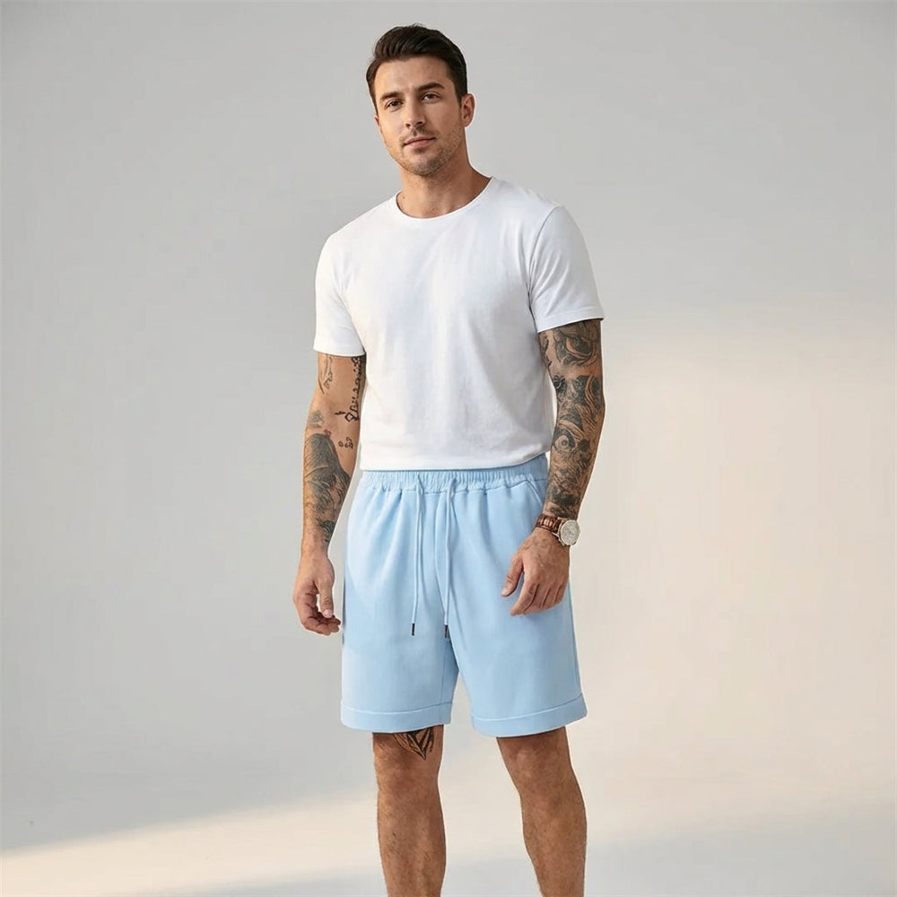Men's Casual Lightweight Cuffed Shorts - Summer Outdoor