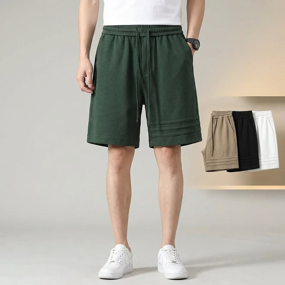 Men's Casual Stripe Cotton Shorts - Summer Comfort