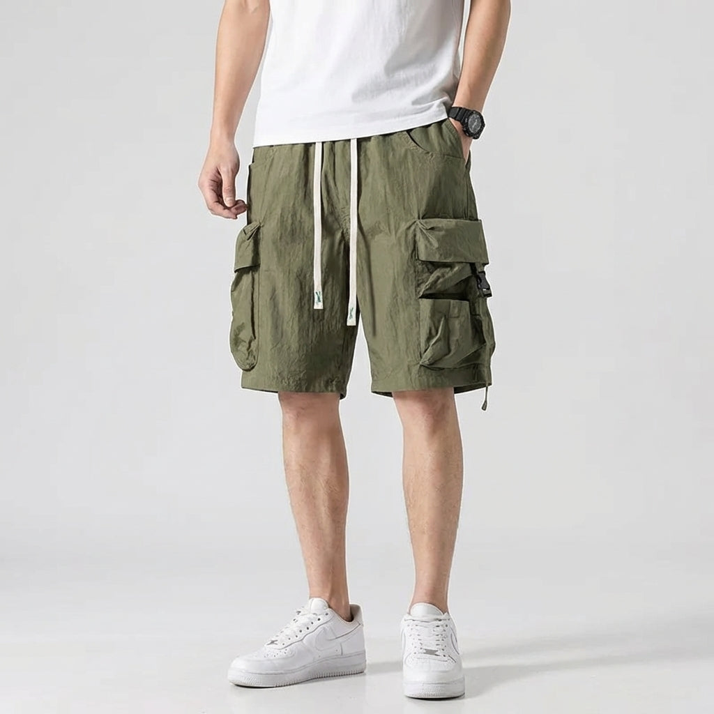 Men's Casual Cotton Cargo Shorts - Summer Outdoor Adventure