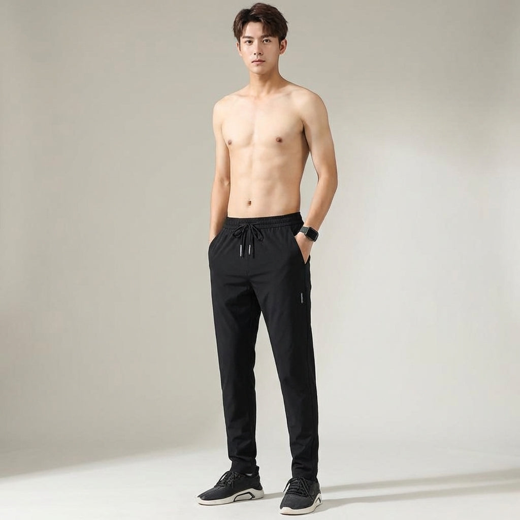 Men's Casual Knit Jogging Pants - Sporty Comfort