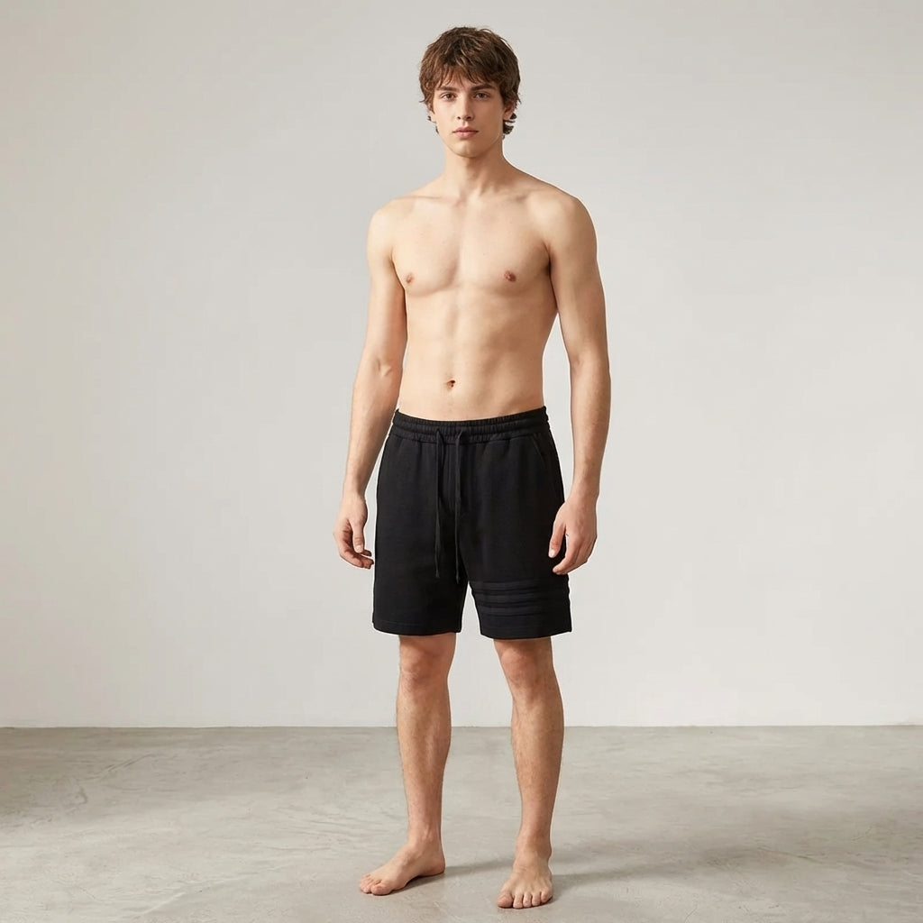 Men's Casual Stripe Cotton Shorts - Summer Comfort