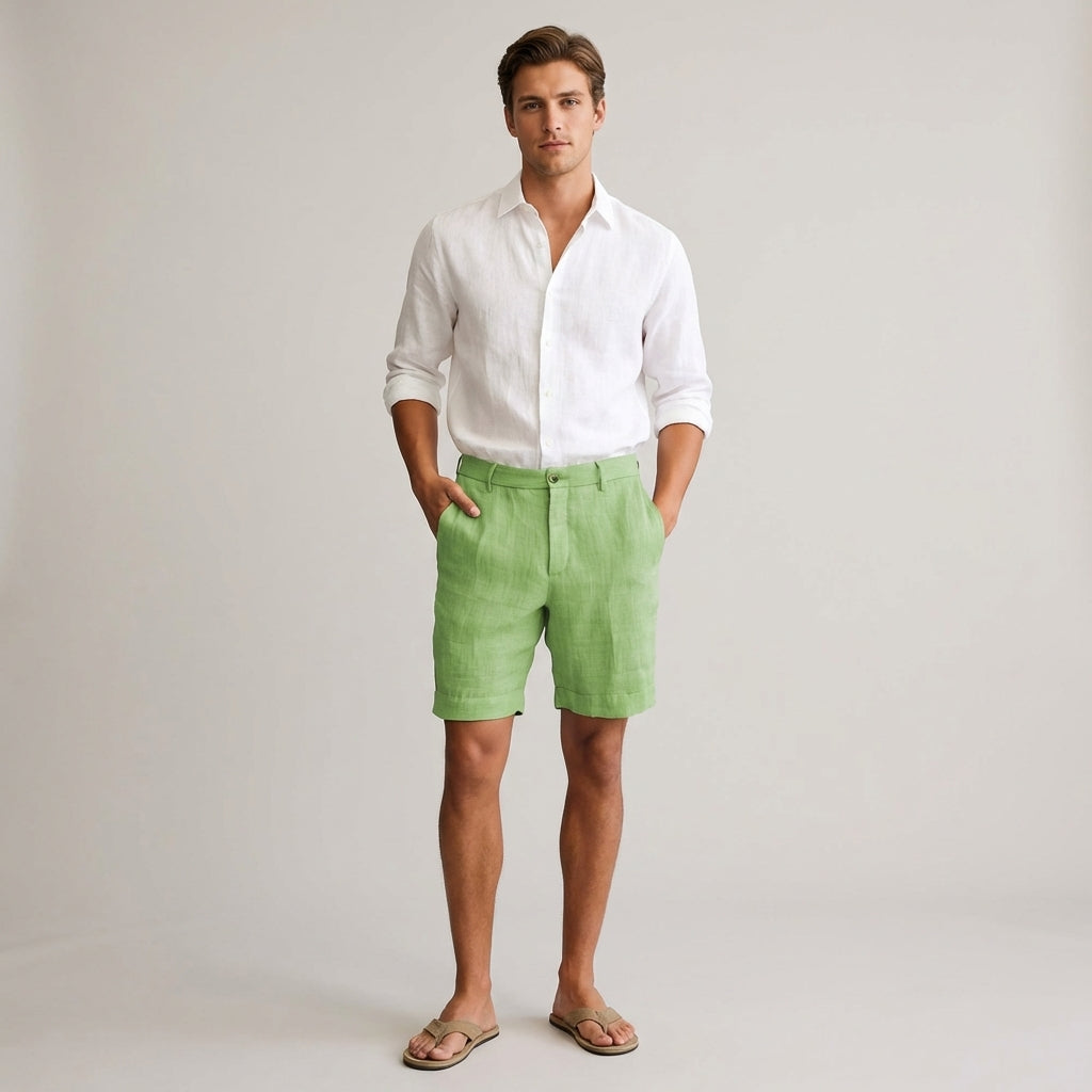 Men's Casual Linen Shorts - Summer Comfort