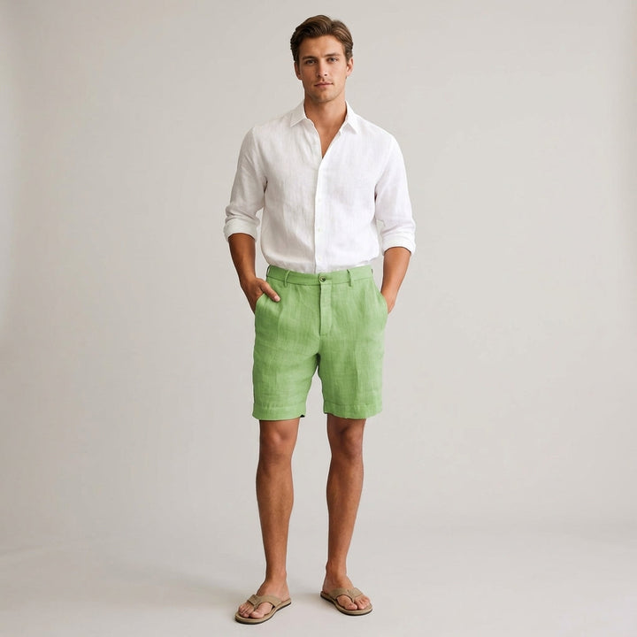 Men's Casual Linen Shorts - Summer Comfort