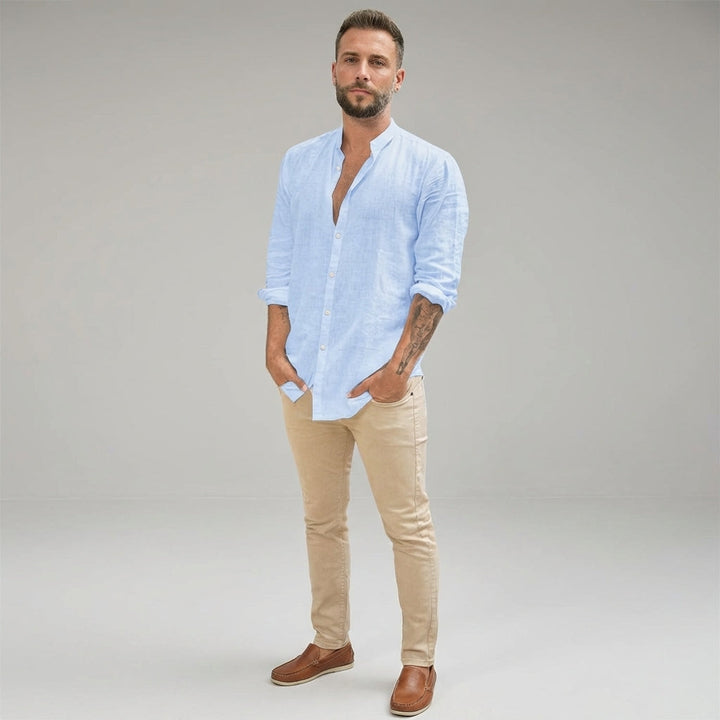 Men's Casual Linen Shirt - Summer Comfort