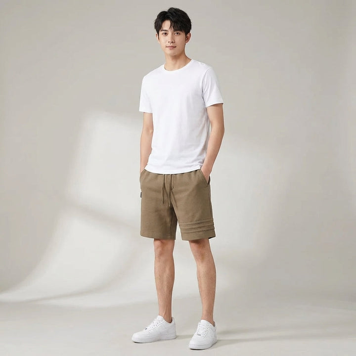 Men's Casual Stripe Cotton Shorts - Summer Comfort